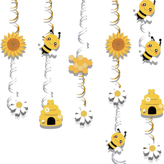 🐝🌼 Set decoración Colgante “Bee Party” (40 Piezas)