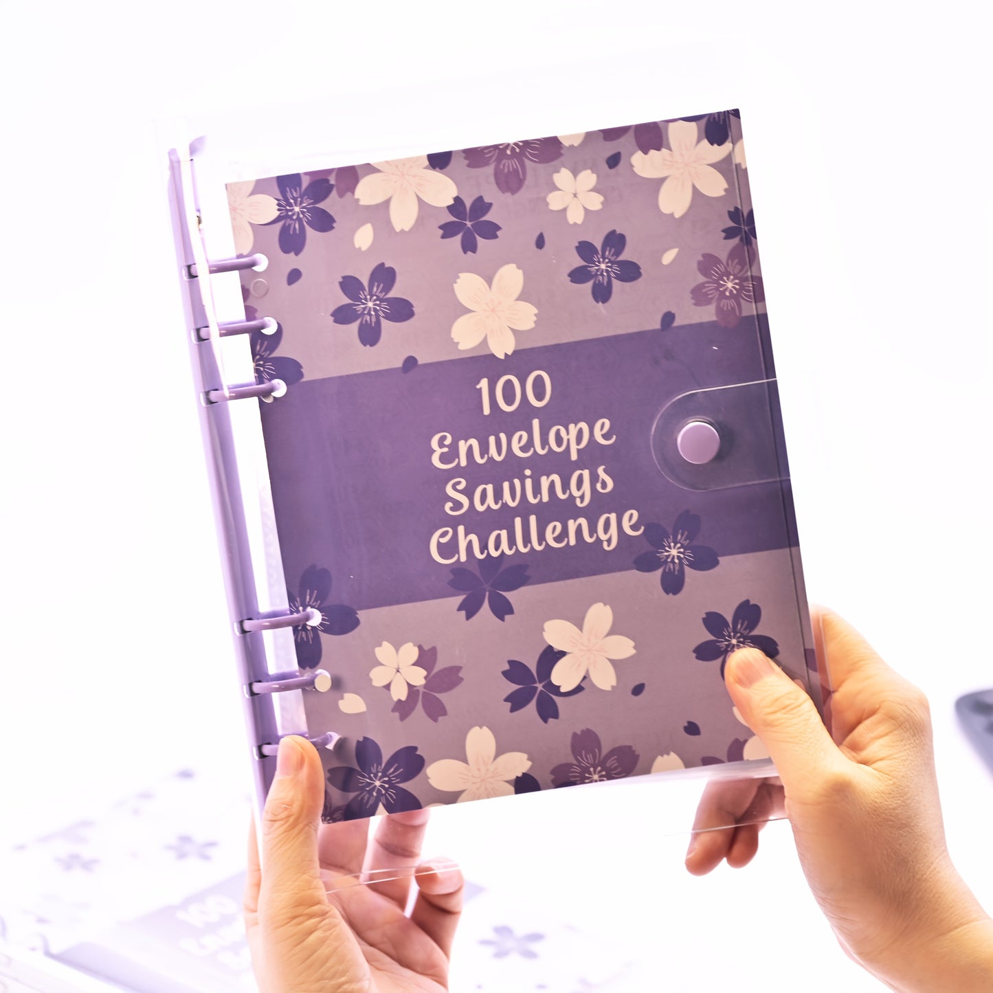 Cherry Blossom Challenge – Diario de Ahorro de 100 Días 💰🌸