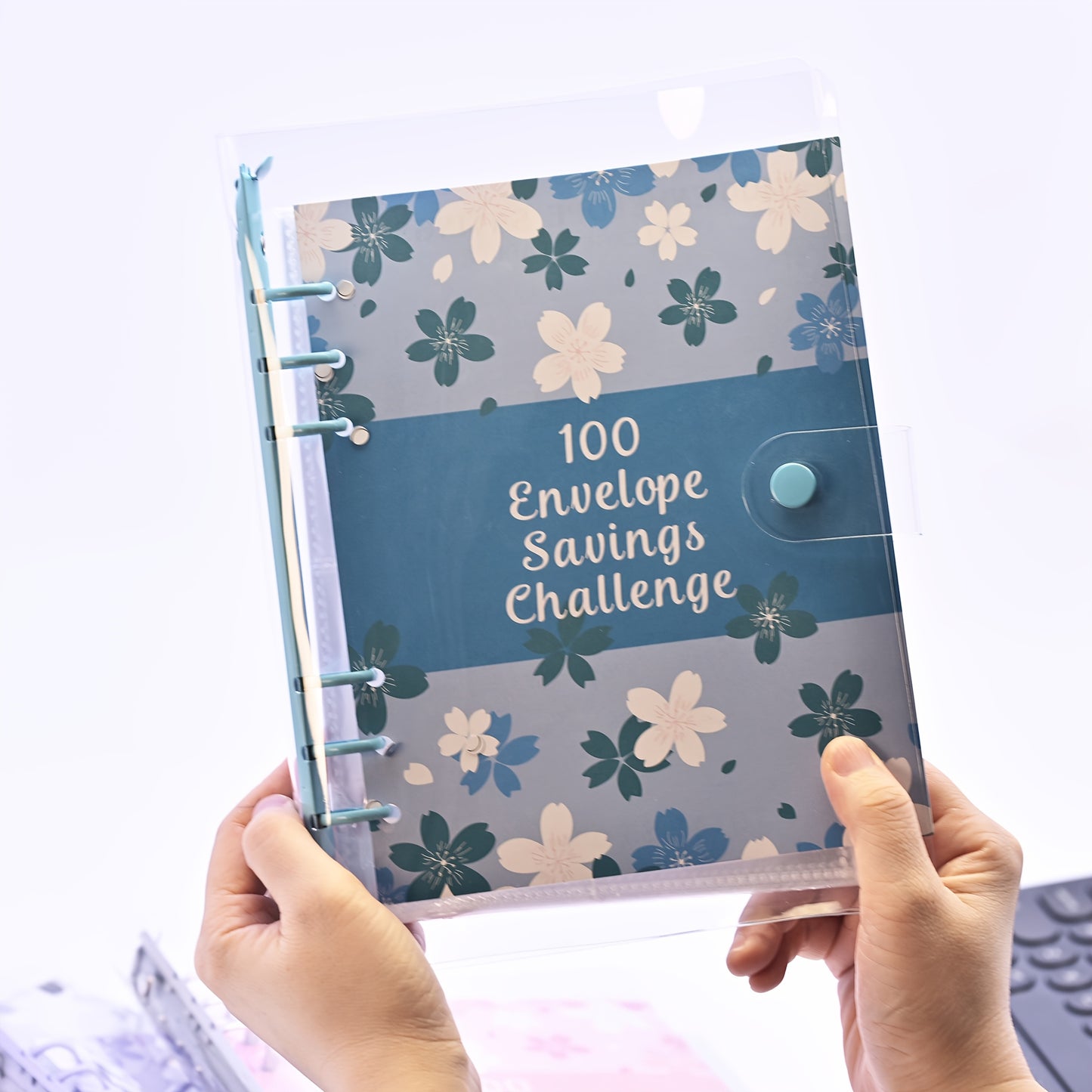 Cherry Blossom Challenge – Diario de Ahorro de 100 Días 💰🌸