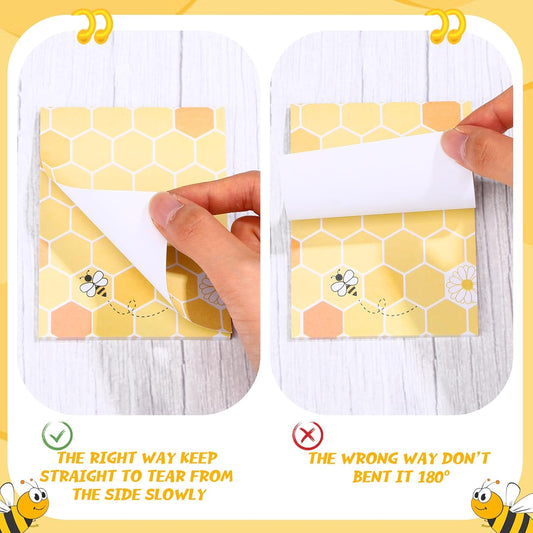 🐝 Recuerdos “Bee Party Fun” – 24 Piezas: Notas Adhesivas + Bolígrafos