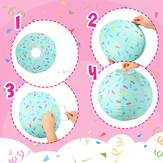 Set de 19 Faroles Colgantes “Donut Lanterns” 🍩🎊🍦