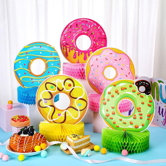 Centros de Mesa 🍩 “Donut Joy” – Set de 9