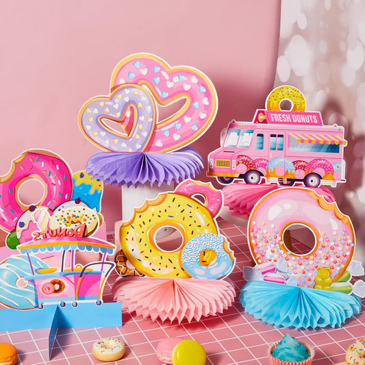 Centros de Mesa 🍩 “Donut Joy” – Set de 11 Piezas