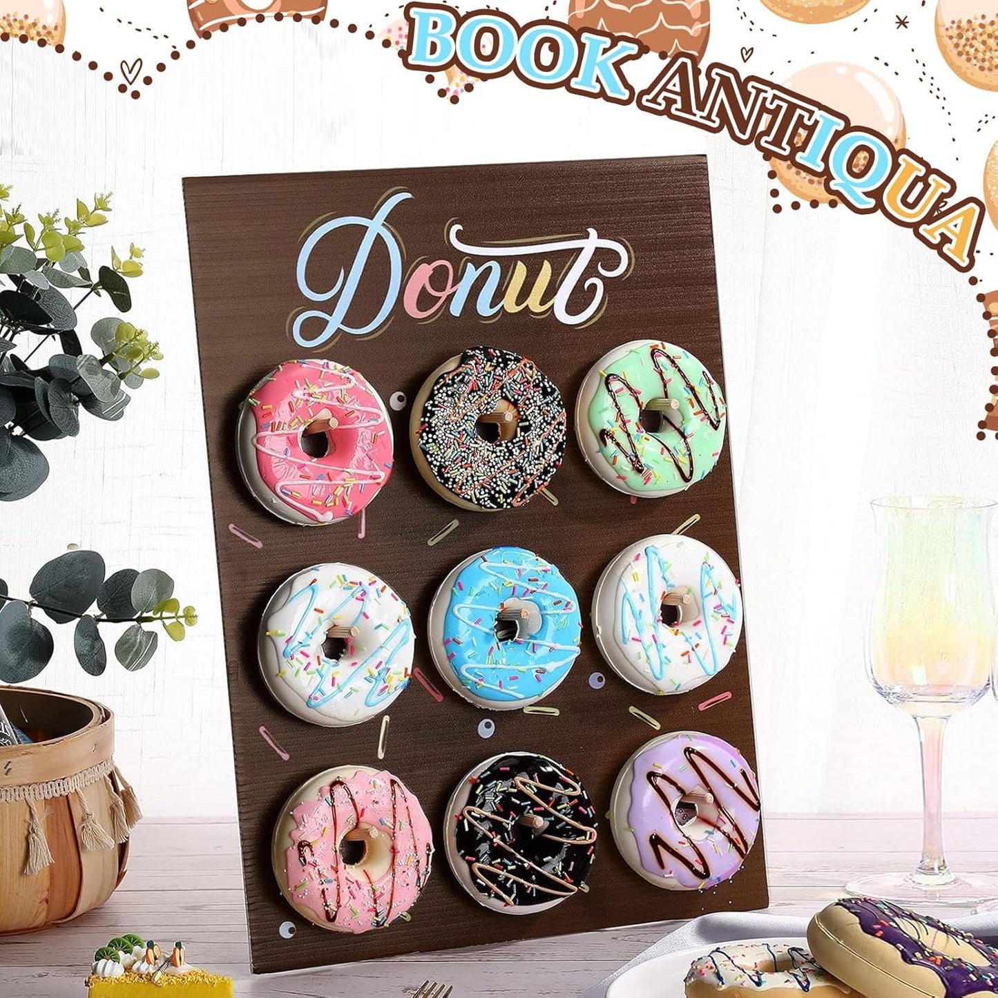 🍩 Exhibidores tipo pared “Donut Wall” simple