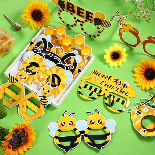 Lentes/gafas de papel “Bee Party Glasses” 🐝🥸😎