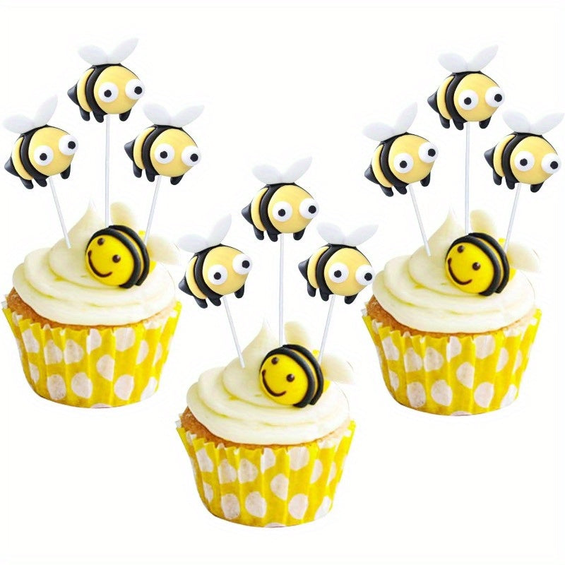 Set de 24 Figuras de Abeja Pintadas a Mano 🐝