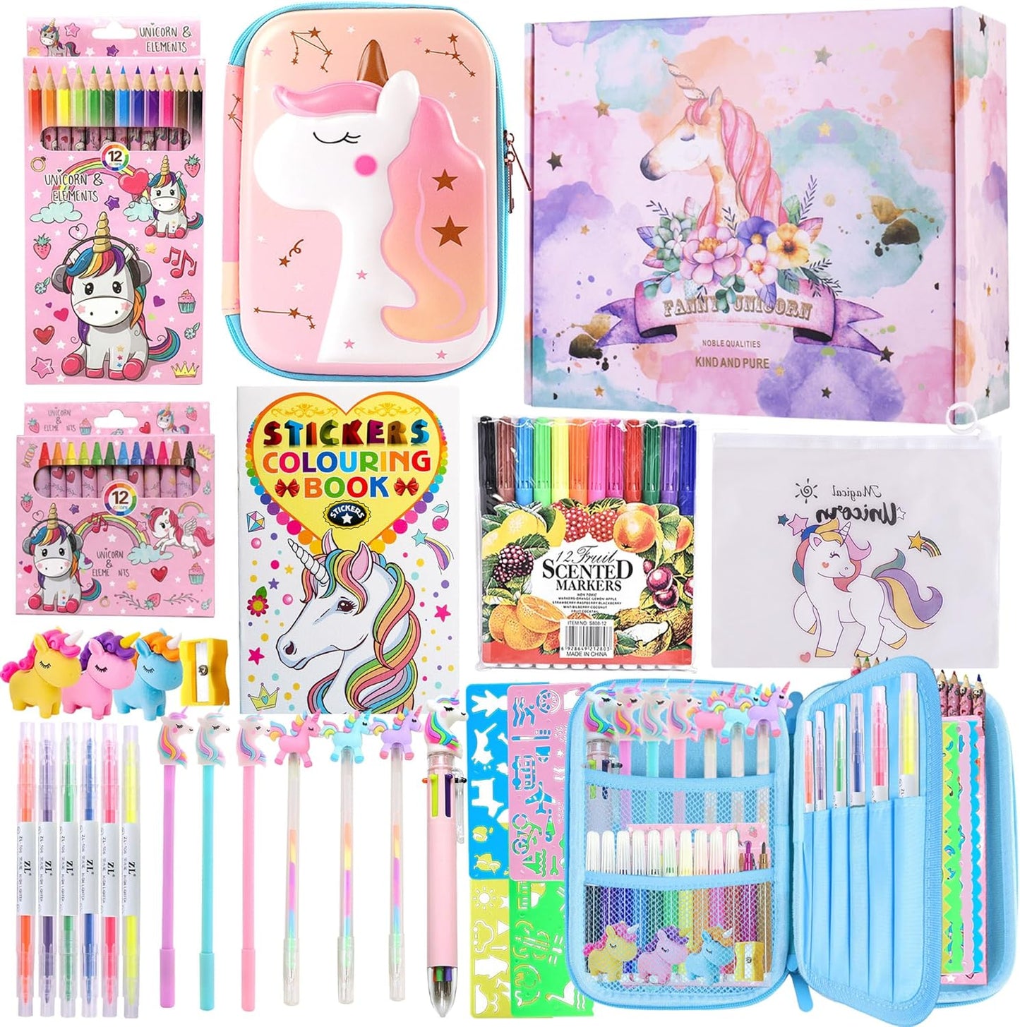 Caja Tematica Unicornio "Colores Encantados" 🌈🦄