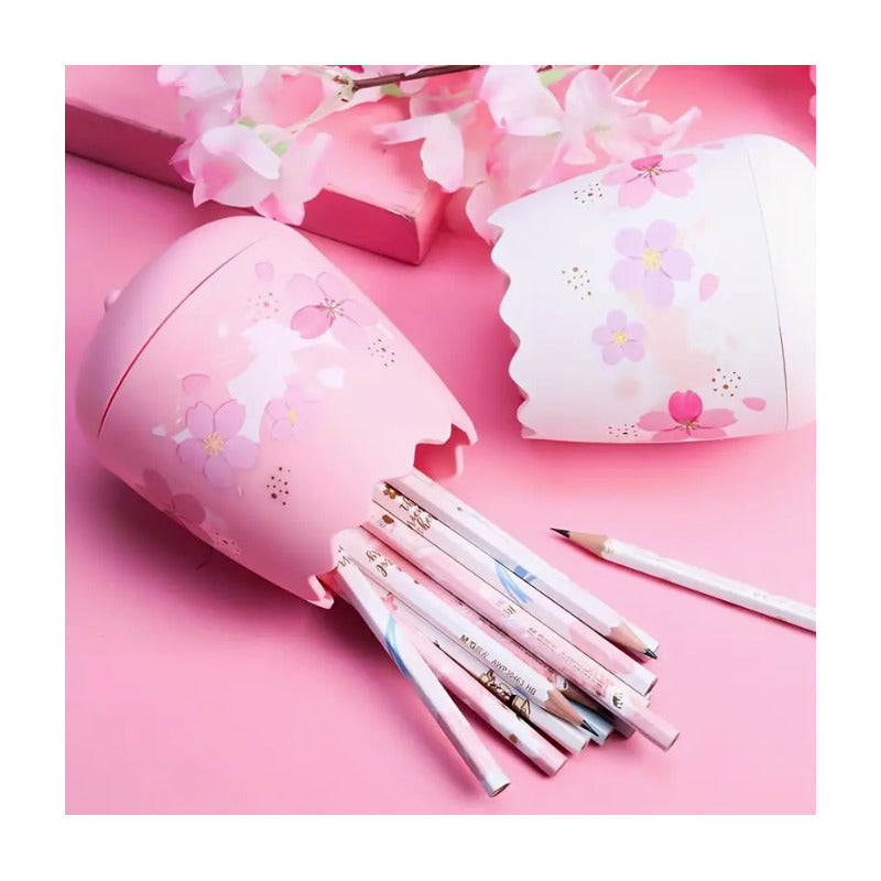 Organizador de Escritorio Sakura – Diseño Kawaii 🎀🖊