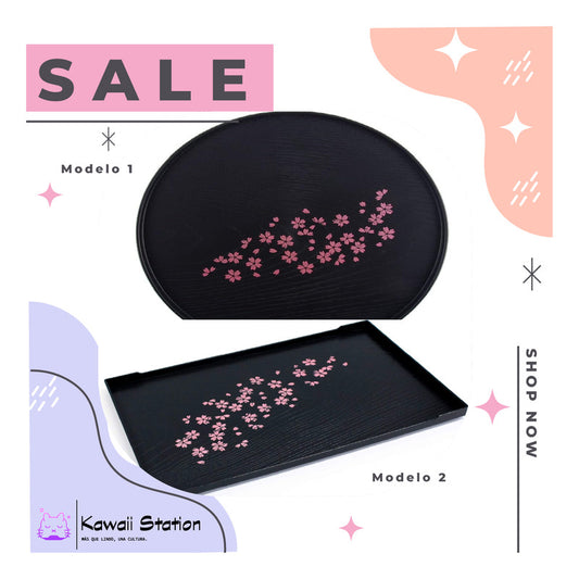 Bandeja Sakura Rectangular – Elegancia Japonesa para tu Mesa 🌸🍵
