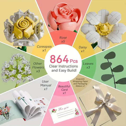 Serie Mini-Bloques - Ramo de Flores