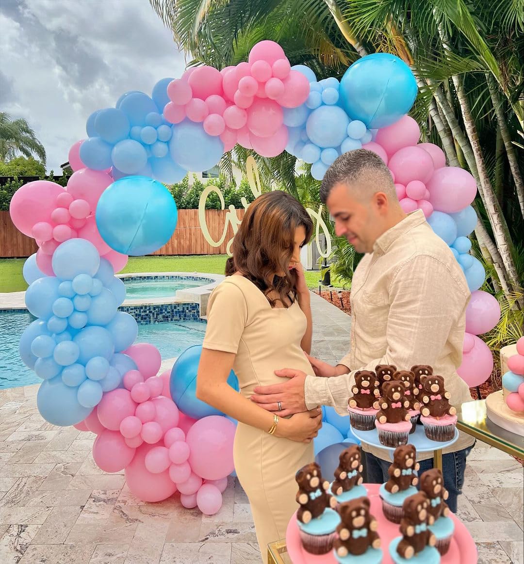 🎈Kit de Globos Rosa y Azul — Revela, Celebra, Sorprende (50 piezas)