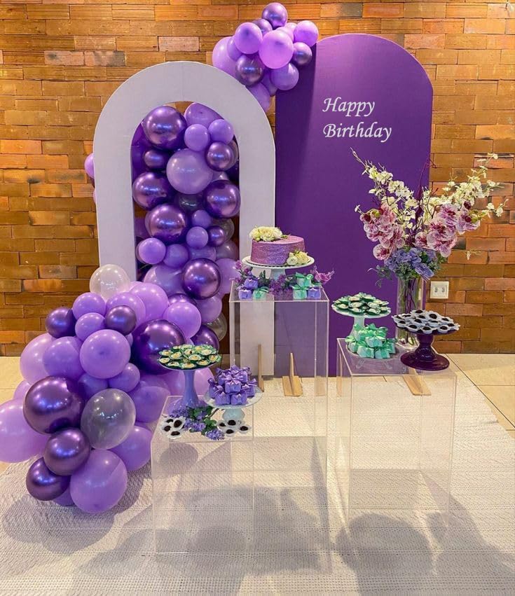 Kit de Globos Festivos (50 piezas) 💜🤩🎉