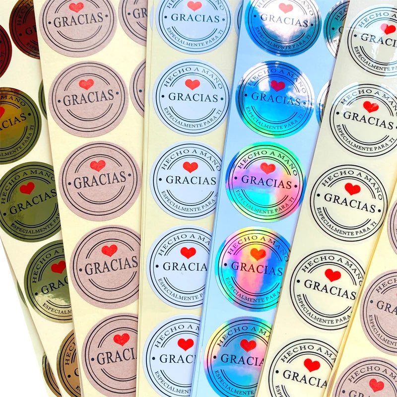 Stickers reflectivos "Gracias"