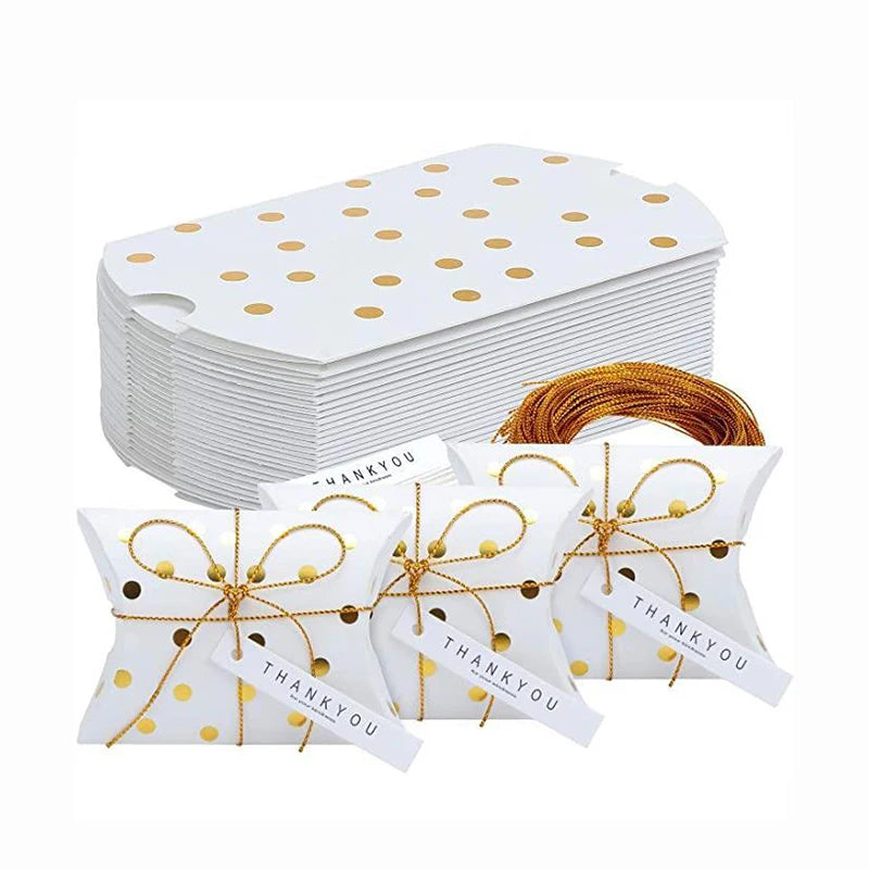 10pcs Cajas Kraft en Forma de Almohada – Para Joyas, Dulces y Regalos 🎁✨