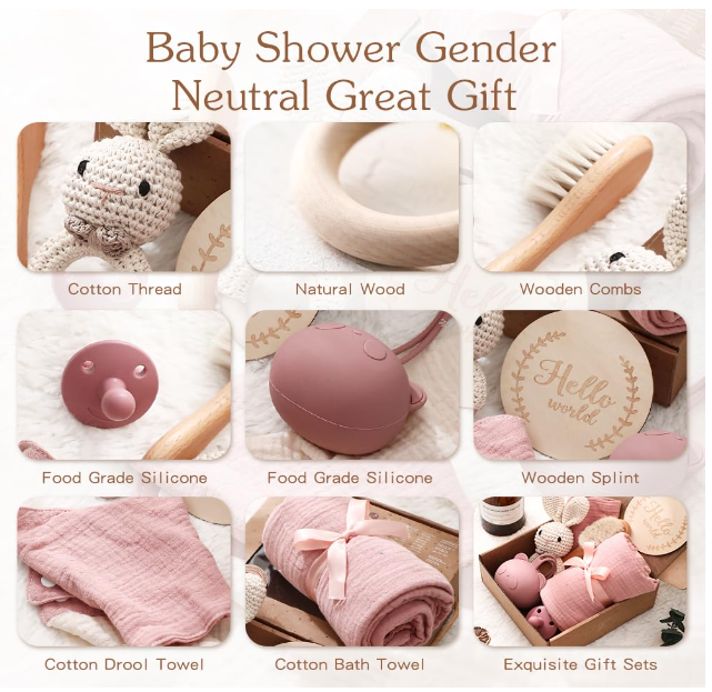 Caja Temática "New Baby Gift" Recién Nacidos - Rosa