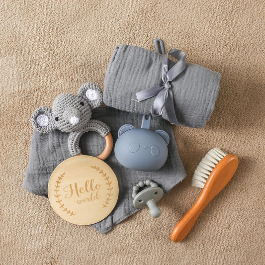 Caja Temática "New Baby Gift" Recién Nacidos - Gris