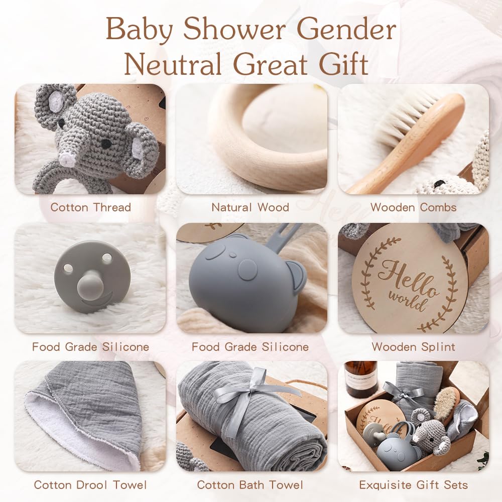 Caja Temática "New Baby Gift" Recién Nacidos - Gris