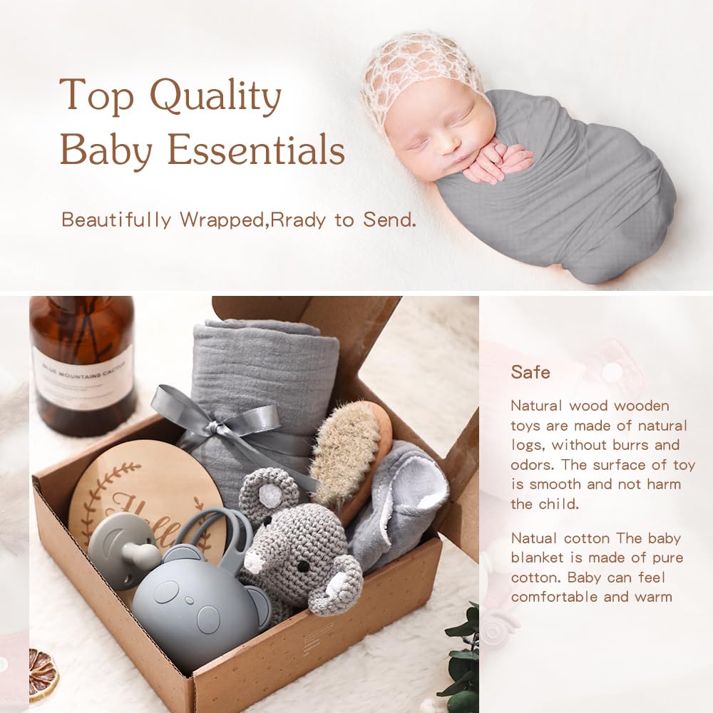 Caja Temática "New Baby Gift" Recién Nacidos - Gris