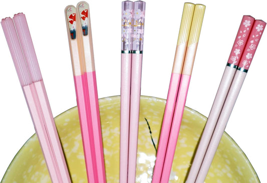 Palillos Japoneses Rosa (x5) 🍣🌸