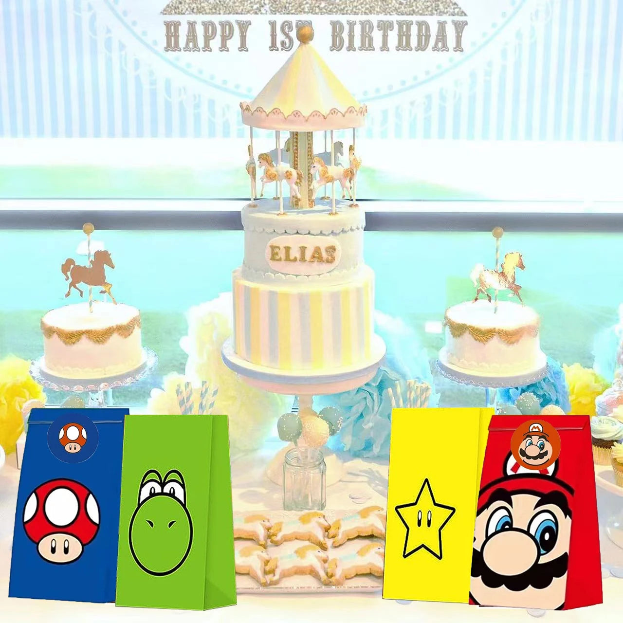 Bolsas de Regalo Temáticas de Super Mario🎮🫅🏻🍄