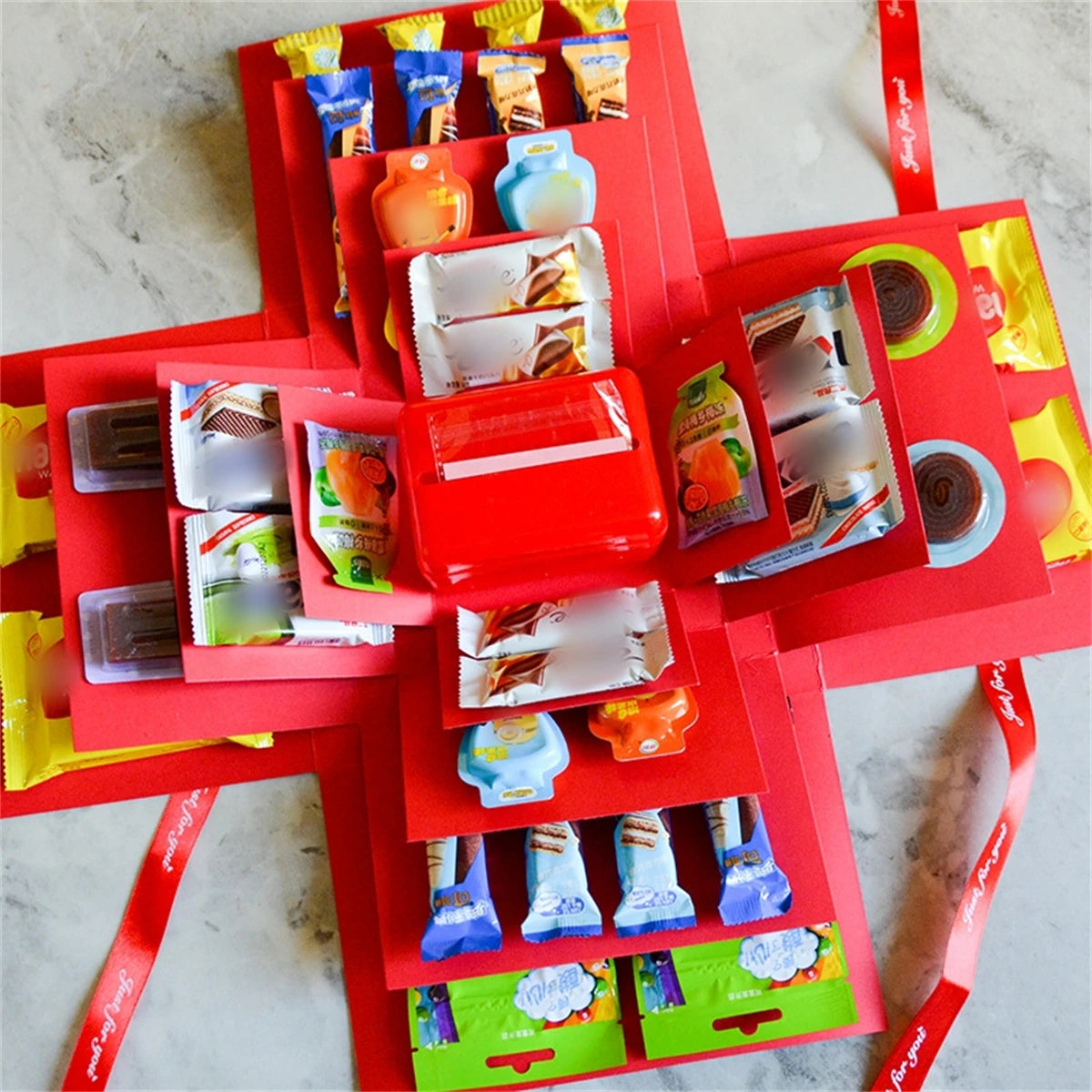 Caja Explosiva de Regalo DIY - 5 Capas de Creatividad