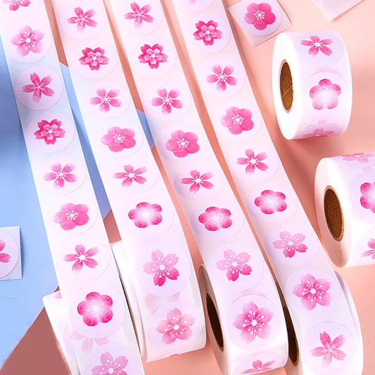 500 Stickers de Flor de Cerezo Sakura 🌸