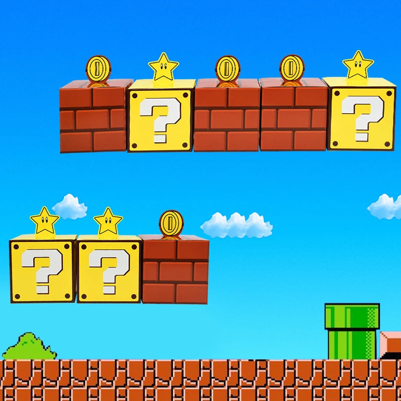 6Pcs Cajas de Regalo – Tema de Videojuegos para Fiestas Infantiles 🎮🎁