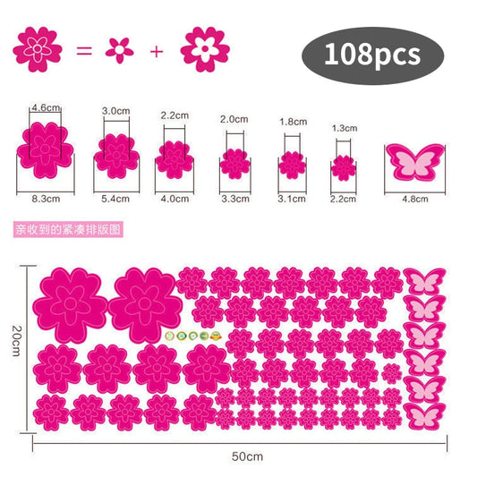 Vinilos de Sakura para Pared - 108 Pcs