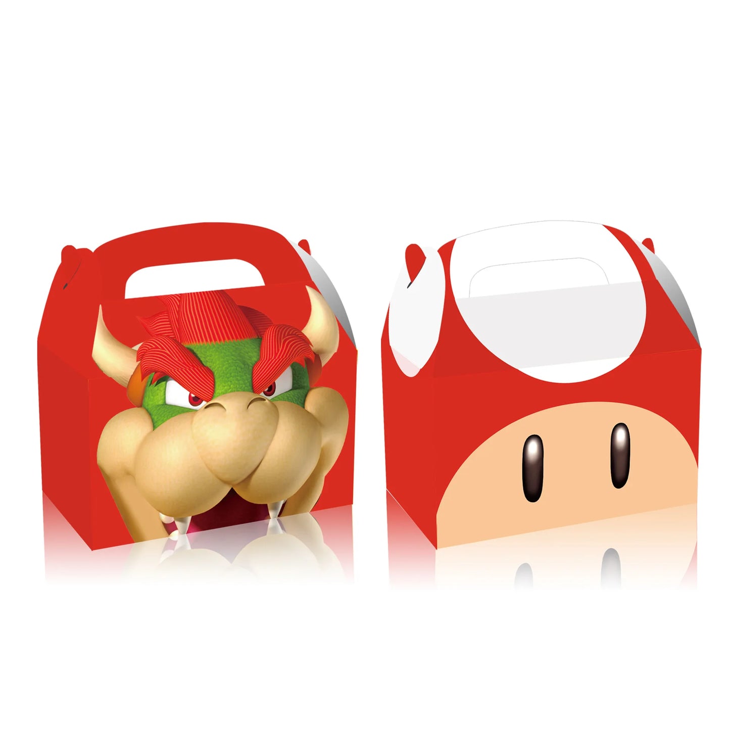 12Pcs Cajas de Regalo con Asa temática Mario Bros