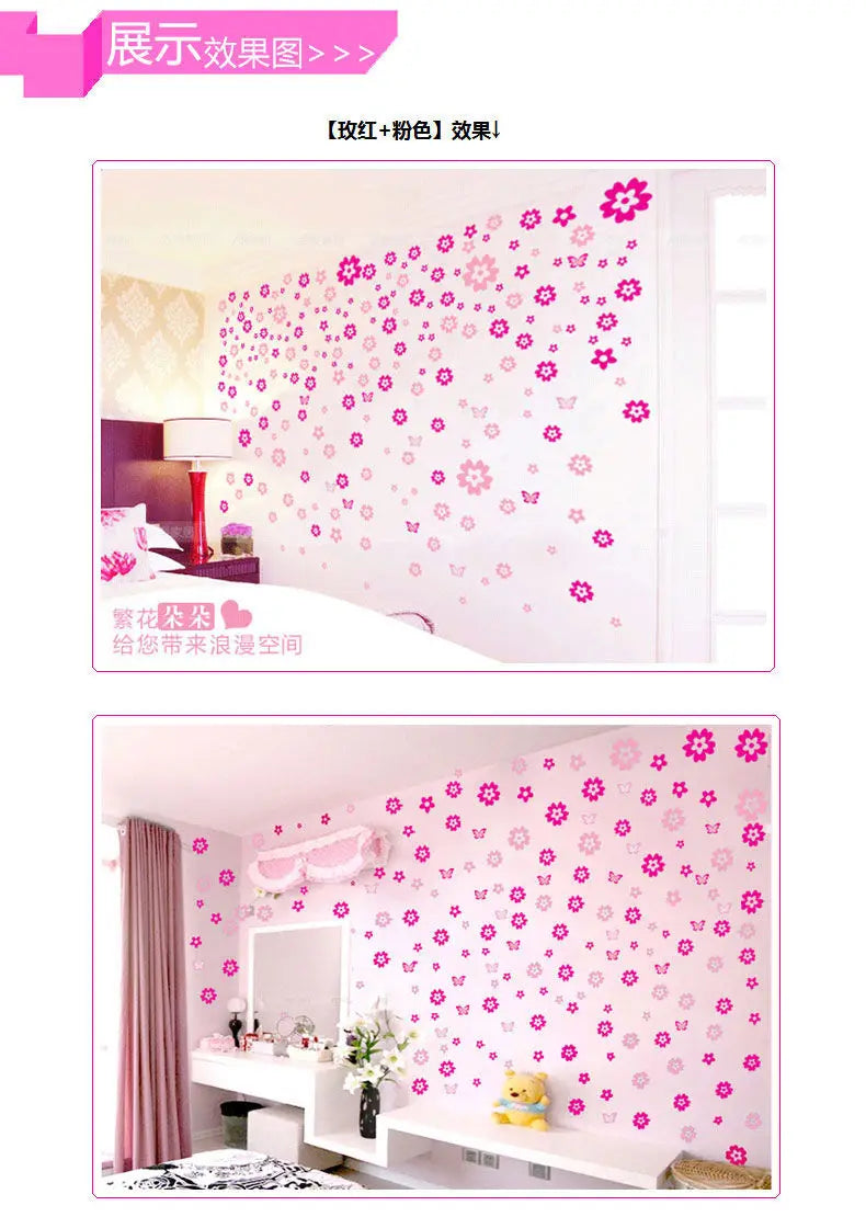 Vinilos de Sakura para Pared - 108 Pcs
