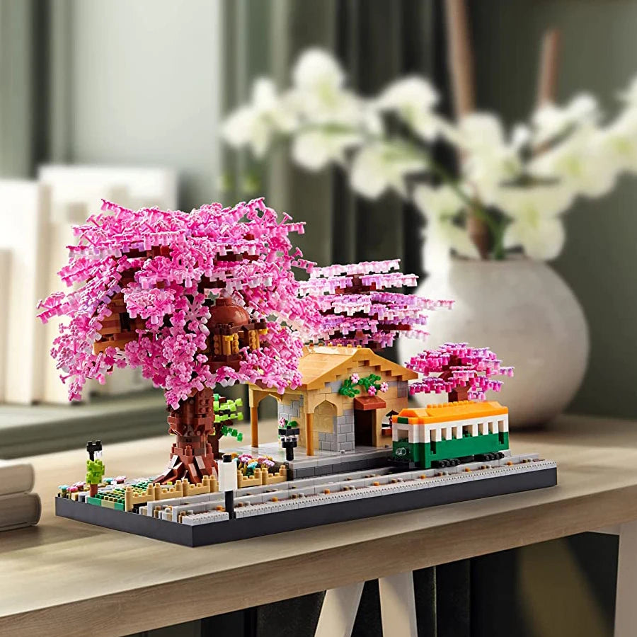 Bloques de Construcción Sakura Blossom - Sakura Cherry Train 🌸🚃