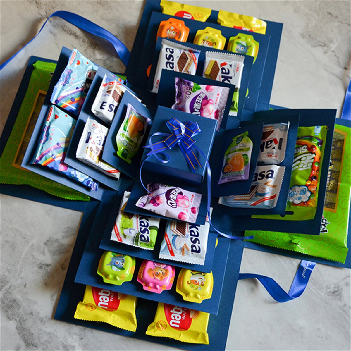 Caja Explosiva de Regalo DIY - 5 Capas de Creatividad