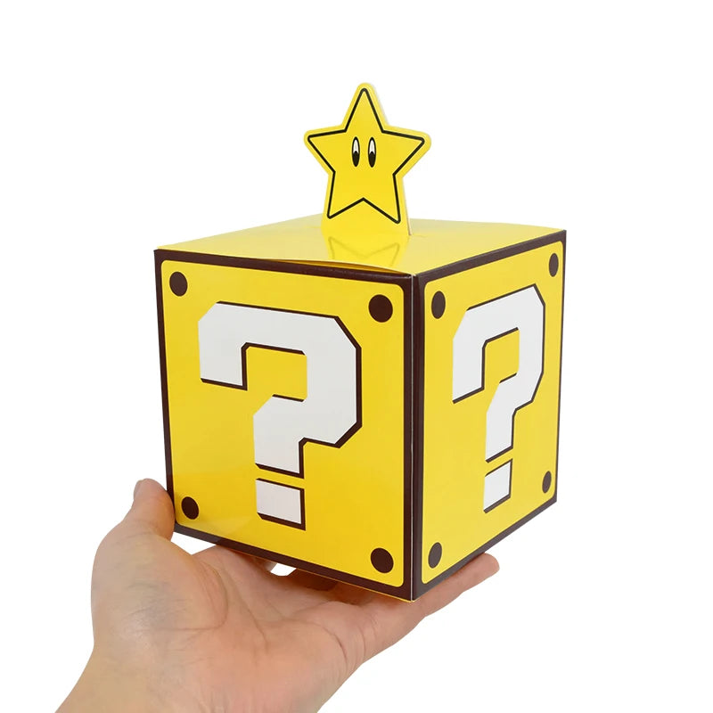 6Pcs Cajas de Regalo – Tema de Videojuegos para Fiestas Infantiles 🎮🎁