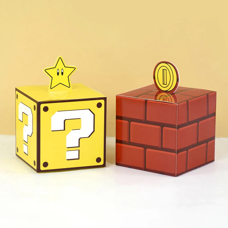 6Pcs Cajas de Regalo – Tema de Videojuegos para Fiestas Infantiles 🎮🎁