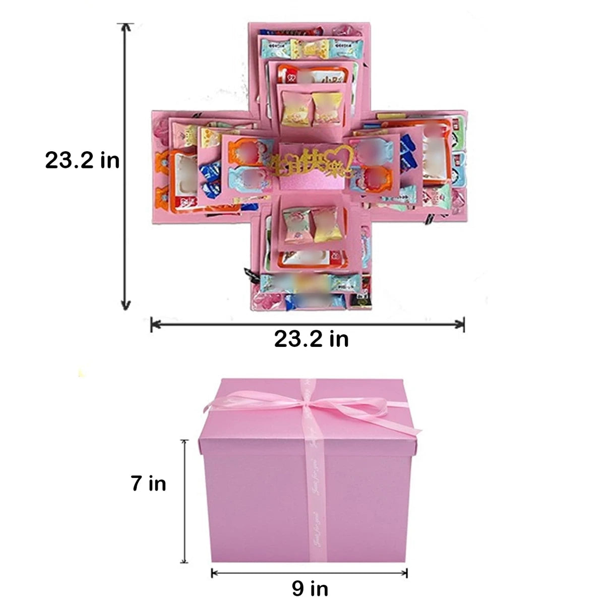 Caja Explosiva de Regalo DIY - 5 Capas de Creatividad