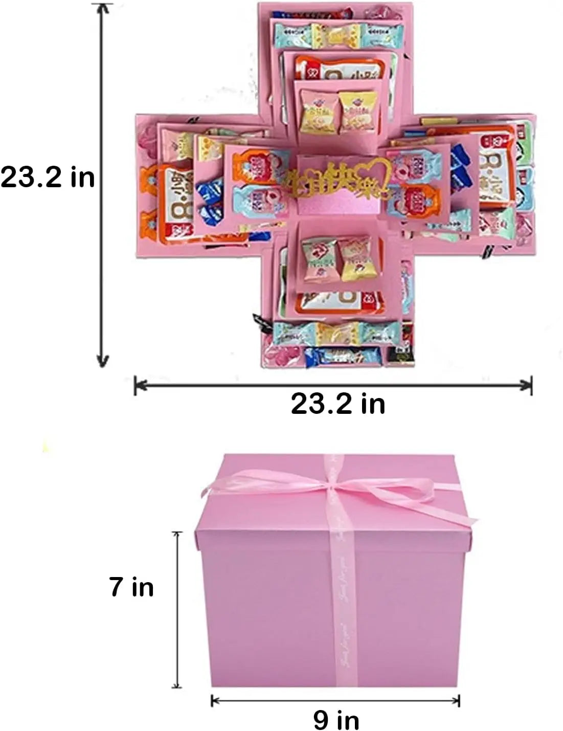 Caja Explosiva de Regalo DIY - 5 Capas de Creatividad