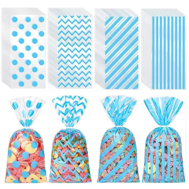 50Pcs Bolsas Plásticas Transparentes para Dulces, Galletas y Regalos 🎁🍪