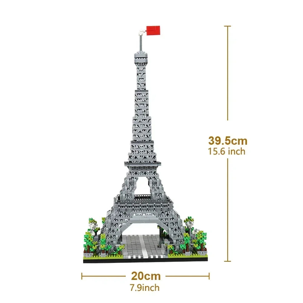 Mini Bloques de Construcción de la Torre Eiffel y escenarios de Francia 🏗️
