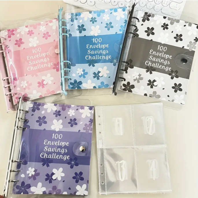 Cherry Blossom Challenge – Diario de Ahorro de 100 Días 💰🌸