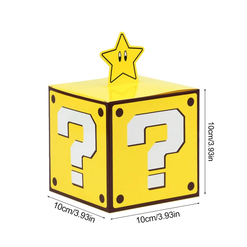 6Pcs Cajas de Regalo – Tema de Videojuegos para Fiestas Infantiles 🎮🎁