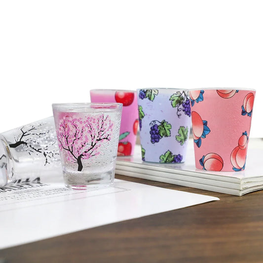 Set de 4 Vasos Shot Sakura cambian de color – 🌸 🥃