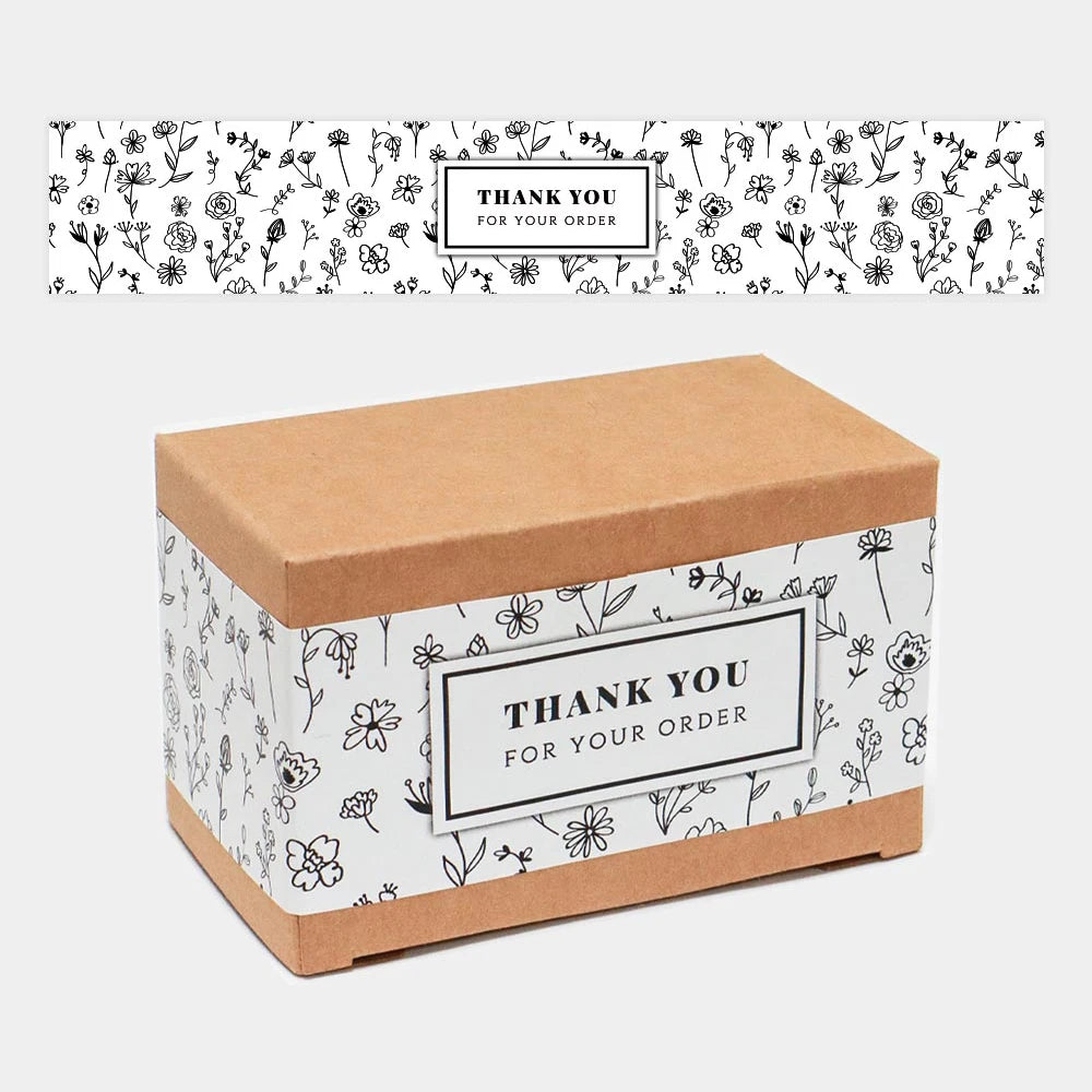 Etiqueta adhesiva "Thank You" para empaques