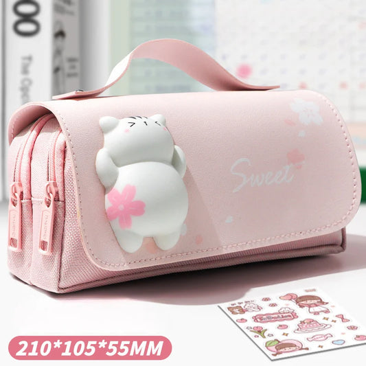 Estuche Kawaii porta lapices 🌈✨