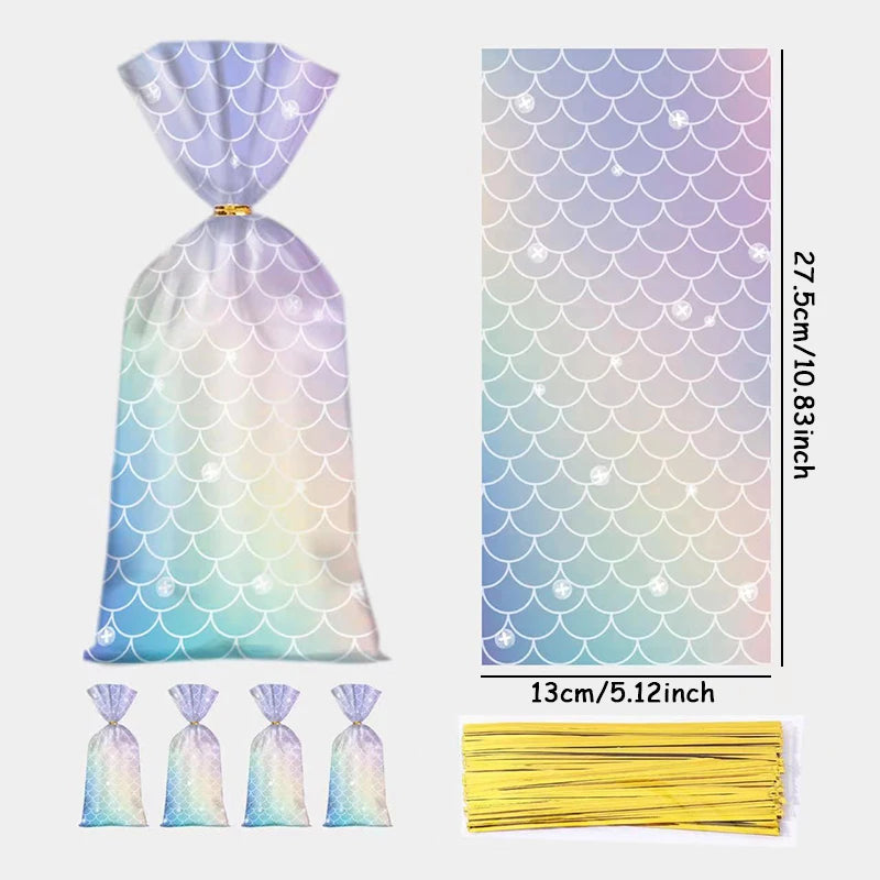 Set de 50 Bolsas Temáticas de Sirena