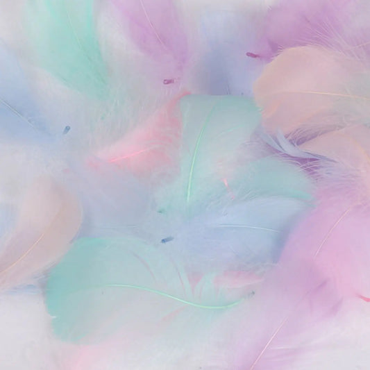 100Pcs Plumas de Colores para Manualidades y Decoración 🪶🎨