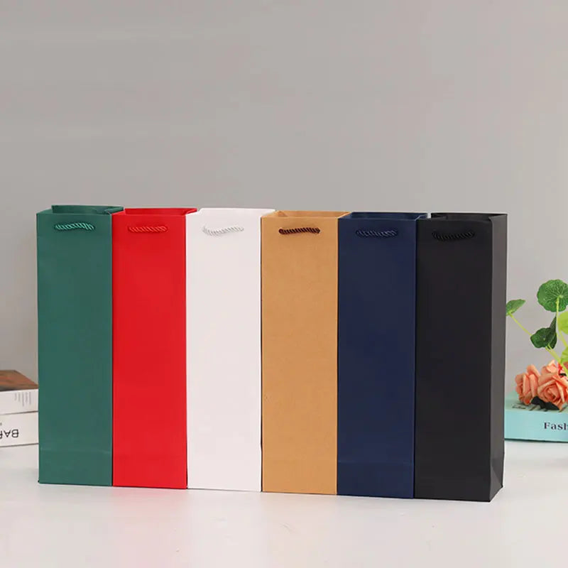 Bolsas de Regalo para Botellas de Vino – Con Cordón y Asas Reutilizables 🍷