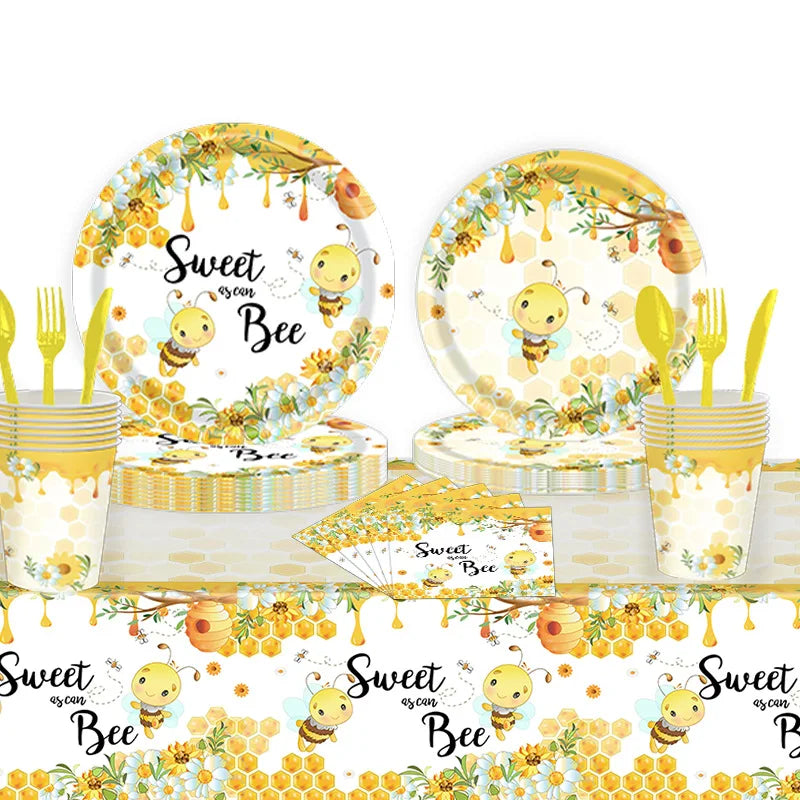 Vajilla Desechable “Bee Party” 🐝🎈🎉🥳