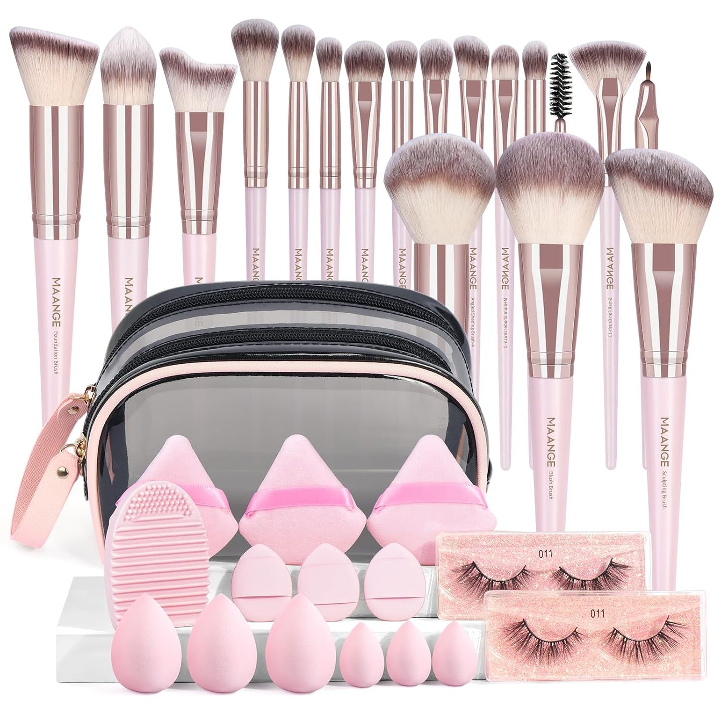 Set Brochas Maquillaje (x34 Piezas)