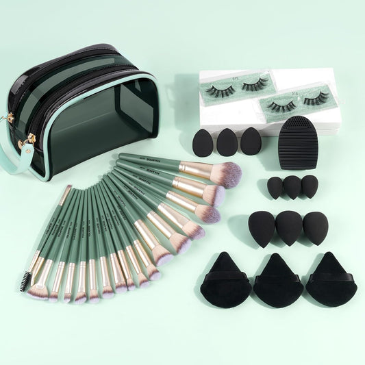 Set Brochas Maquillaje (x34 Piezas)