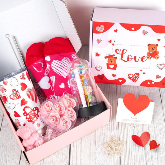 Caja Regalo San Valentin - Rosa y Rojo